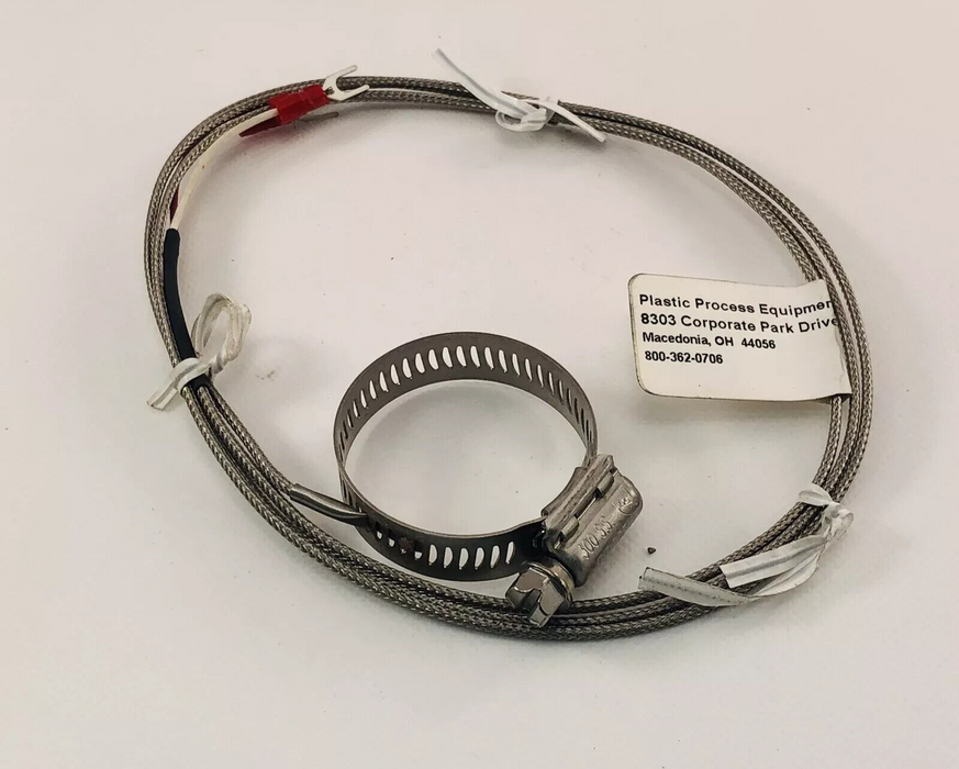 Plastic Process Equipment TCHSS-16 Hose Clamp Thermocouple Type J *NEW*