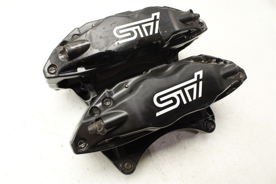 2008 Subaru WRX STI Front Brembo Brake Caliper Set Factory OEM 08-17