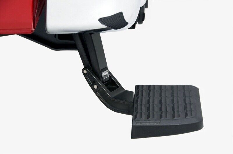 AMP 75312-01A BedStep Black Retractable Flip Down Bumper Step for 15-20 F150