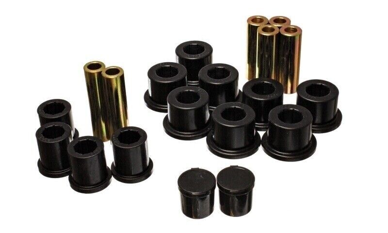 Energy Suspension 5.2118G Leaf Spring Bushing Set Black Rear For 06-08 Ram 1500