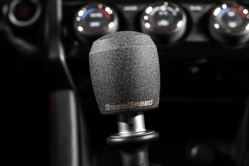 GrimmSpeed Stubby Knobs (Black) For Subaru For Toyota Stainless Steel 380002