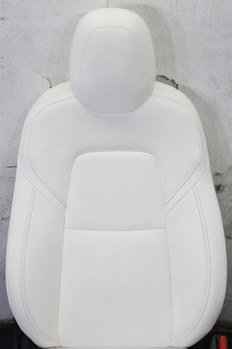 2020 Tesla Model 3 Passenger Front Right Marshmallow White Seat Assembly 17-20