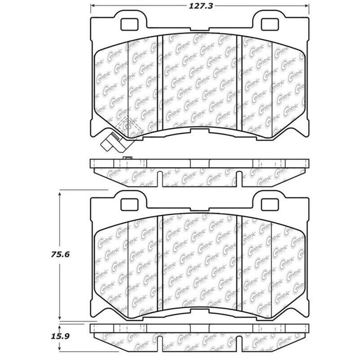 StopTech 308.13460 Street Performance Front Brake Pads for 2009 Nissan 350Z