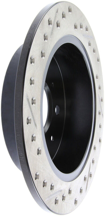 StopTech 127.40017L Sport Cross-Drilled And Slotted Disc Brake Rotor