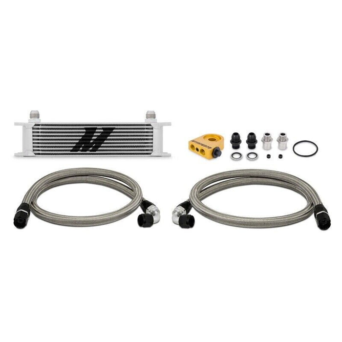 Mishimoto MMOC-UT 10-Row Silver Universal Thermostatic Oil Cooler Kit