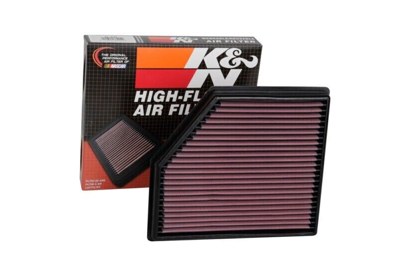 K&N 33-5102 Hi-Flow Air Intake Filter for 2020-2024 Cadillac CT4 CT5 2.0L 2.7L