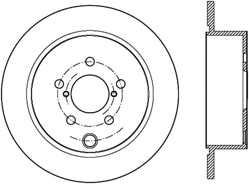 StopTech 126.47033SR Sport Slotted Rear Right Disc Brake Rotor For Crosstrek