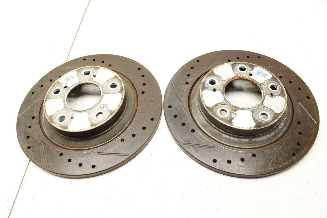 2000-2008 Honda S2000 Rear Rotor Set Drilled and Slotted Pair 00-08