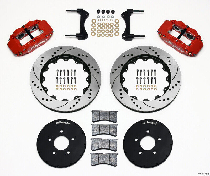 Wilwood 140-9117-DR Disc Brakes Front Superlite 6 Big Brake XDrilled Slotted