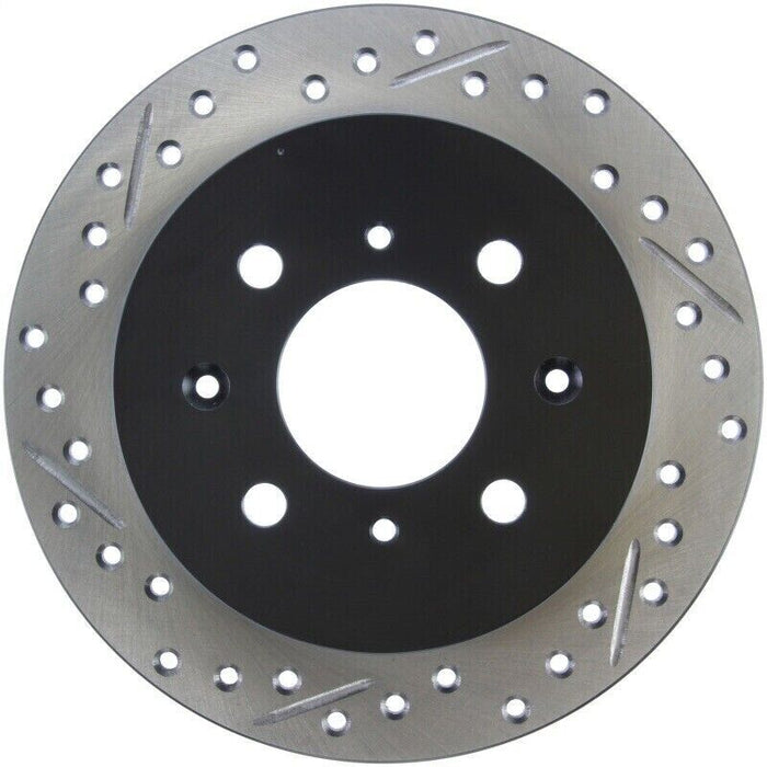 StopTech 127.40017R Sport Cross-Drilled And Slotted Disc Brake Rotor