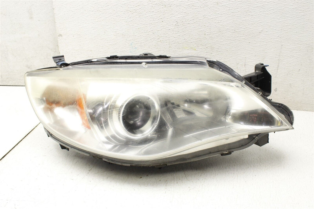 08-14 Subaru WRX STI Passenger Headlight Right RH Head Lamp Broken 2008-2014