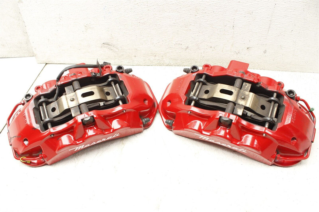 2015 Maserati Ghibli Front Brake Caliper Set Assembly Factory OEM RED 14-17