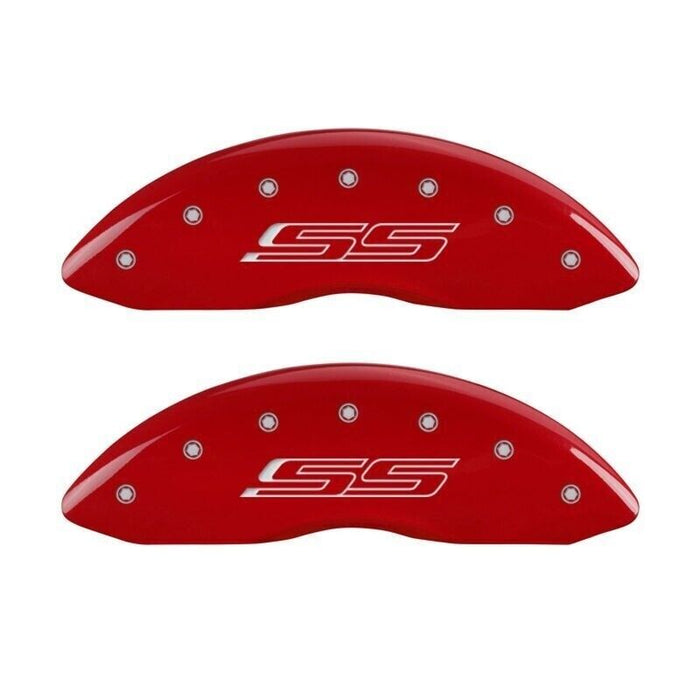 MGP 14036SSS5RD Caliper Covers Red for 2010-2015 Chevrolet Camaro