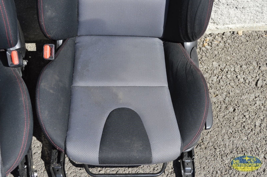 07 08 09 MAZDASPEED3 BLACK GREY SEATS FRONT REAR OEM 2007-2009 MS3 SPEED3 SEAT