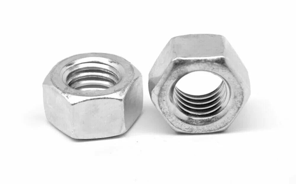 3/8-16  Left Hand Thread Hex Nut Zinc 100 count box