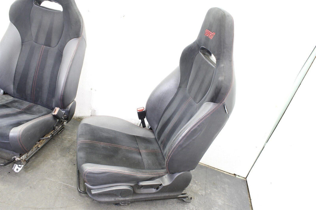 2013 Subaru WRX STI Front And Rear Seat Set Black Factory OEM 08-14