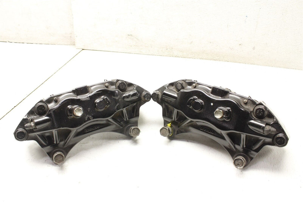 2016 Subaru WRX STI Black Front Brembo Brake Caliper Set Factory OEM 08-17