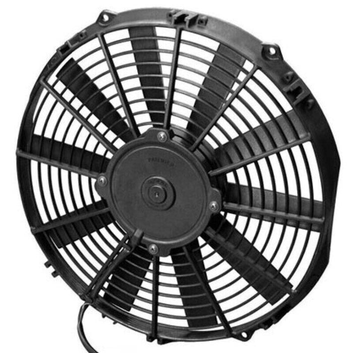 SPAL 12" Low Profile Electric Fan Black Plastic Straight Style Blades 30100384