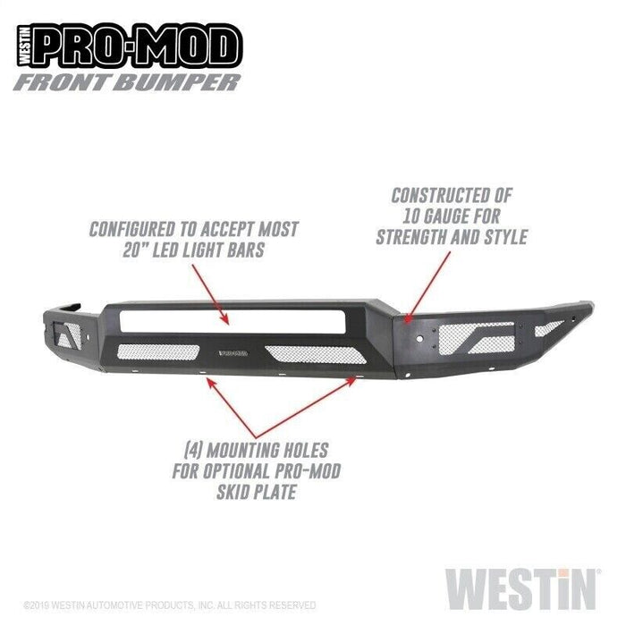 Westin 58-41165 Pro-Mod Front Bumper For 2015-2019 Chevy Silverado 2500 HD