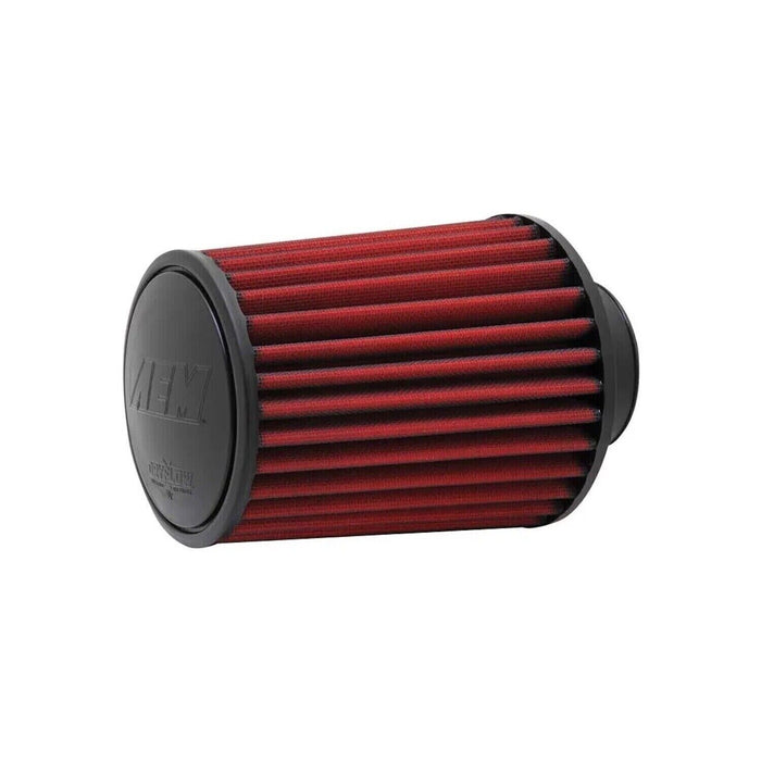 AEM 21-2027DK Dryflow Red Synthetic Round Air Filter 2.75" Flange Inlet Diameter