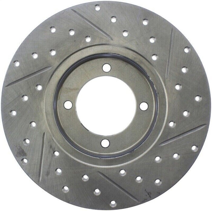 StopTech 127.42004R Sport Cross-Drilled And Slotted Disc Brake Rotor