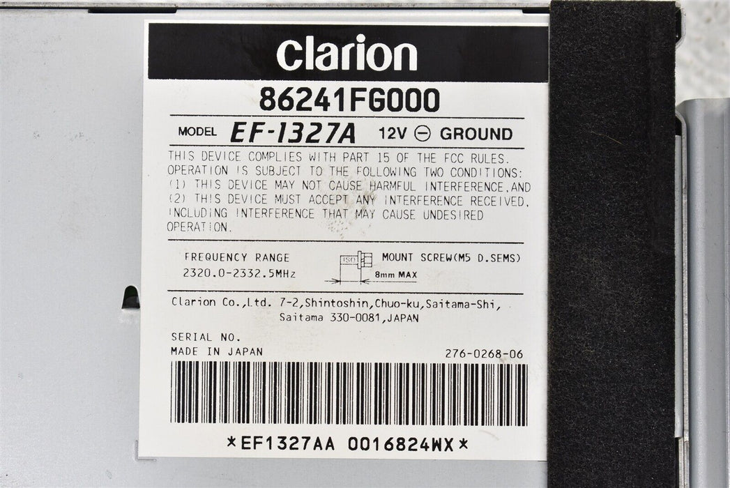 2008-2014 Subaru Impreza WRX Clarion Radio Sirius 86241FG000 08-14