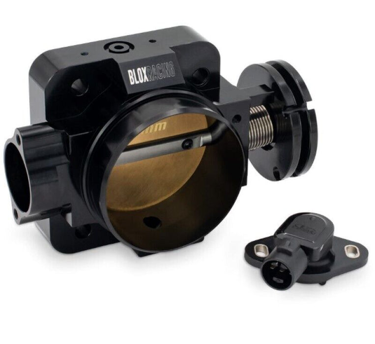 BLOX Racing B/D/H/F Series Engines 70mm Black Billet Throttle Body V2 For Honda