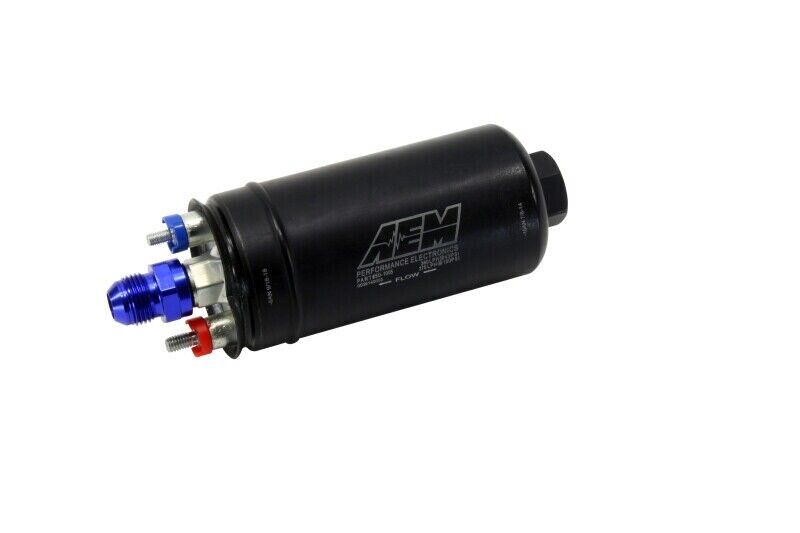 AEM 50-1005 400LPH Inline High Flow Fuel Pump - Inlet -8 AN and -6AN Outlet