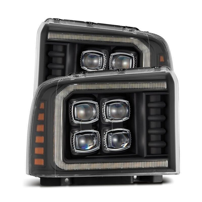 AlphaRex 880319 Projector Headlights Black Fits 05-07 Ford Super Duty/Excursion