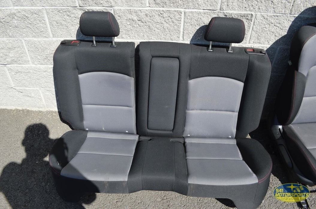 07 08 09 MAZDASPEED3 BLACK GREY SEATS FRONT REAR OEM 2007-2009 MS3 SPEED3 SEAT