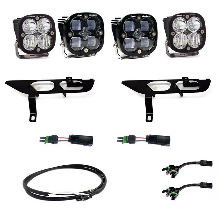 Baja Designs Squadron SAE/Sport Fog Light Kit w/Upfitter for 21-22 F-150 - Clear