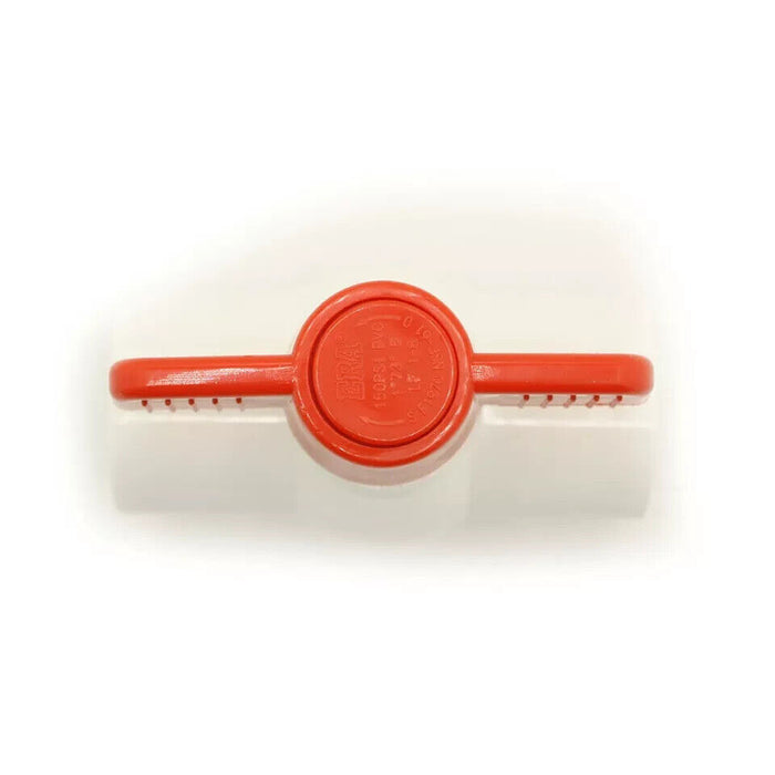 Thrifco 3/4 Inch PVC Threaded Ball Valve - Red Handle - 6415421