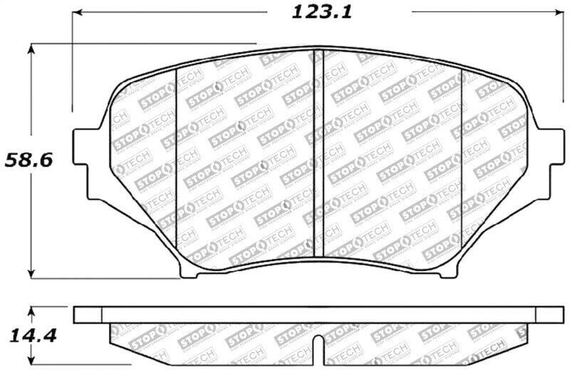 StopTech 309.11790 Sport Performance Front Brake Pads for 06-15 Mazda MX-5 Miata