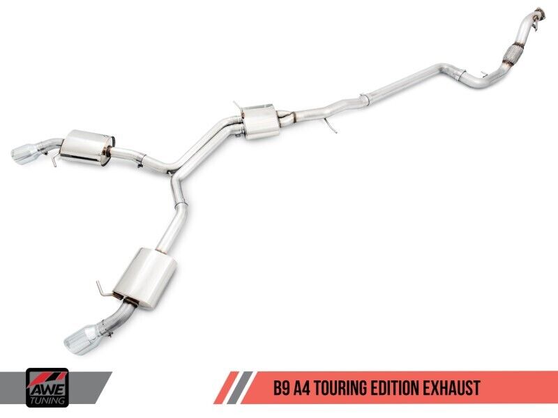 AWE 3015-32078 Tuning for Audi B9 A4 Touring Exhaust Dual Outlet
