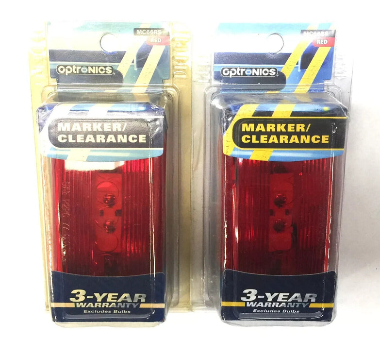 Optronics Marker Clearance Light Assembly MC66RS [Lot of 2] NOS