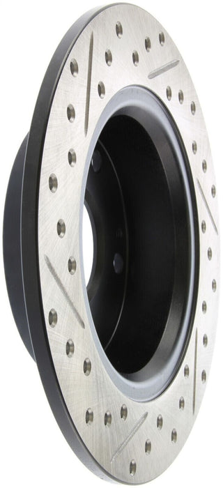 StopTech 127.40055L Sport Cross-Drilled And Slotted Disc Brake Rotor