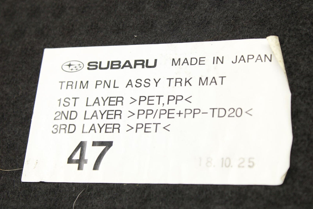 15-19 Subaru WRX STI Rear Trunk Liner Carpet Mat Spare Tire Cover 2015-2019