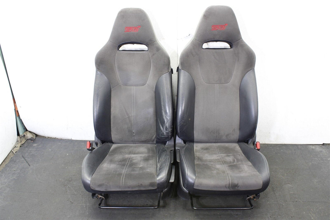 08-14 Subaru Impreza WRX STI Front and Rear Seat Set Seats 2008-2014