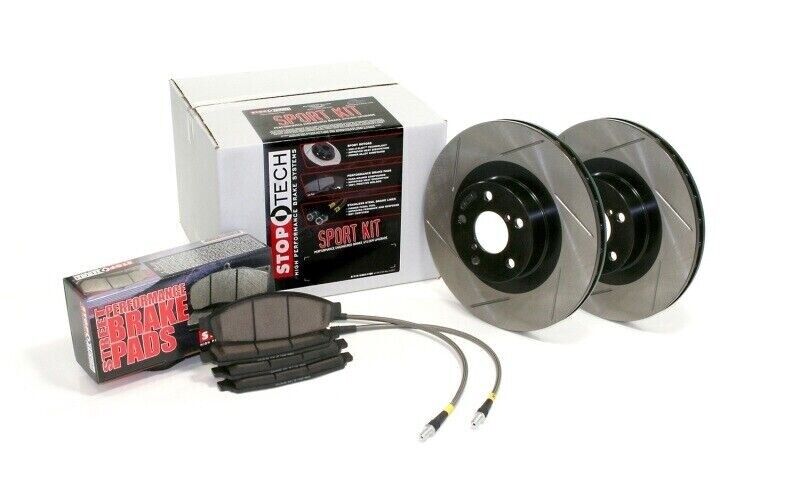 StopTech 977.40016R Sport Slotted 1-Piece Rear Brake Kit for 97-01 Honda Prelude