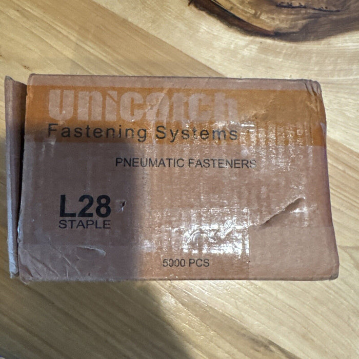 Unicatch L28 Staple 18 Gauge Narrow - 1-1/8" - Crown X 1/4in. 5000 Staples