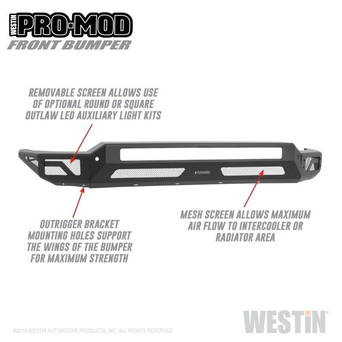 Westin Fits 2020 Chevrolet Silverado 2500/3500 Pro-Mod Front Bumper