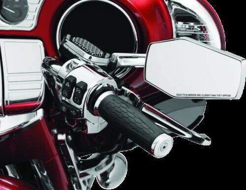 Kuryakyn 5918 Chrome Hex Convex Mirrors for all Harley Models 65-23