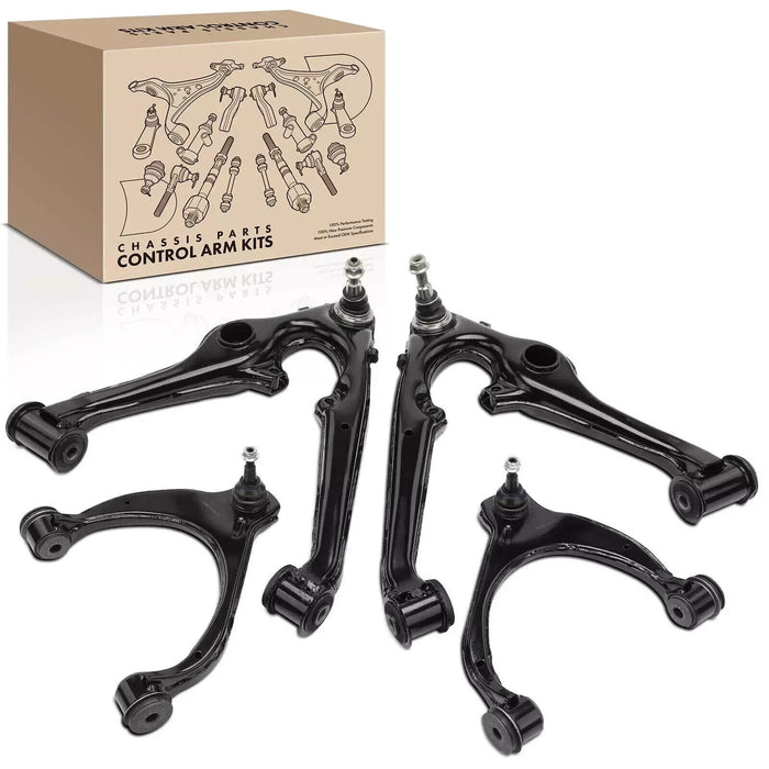 4x Front Upper & Lower Control Arm Kit for Chevy Silverado 1500 GMC Sierra Yukon