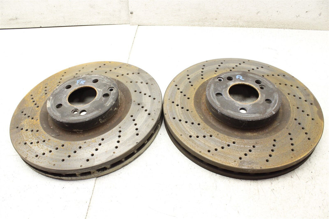 2017 Mercedes-Benz C63 AMG Front Brake Rotor Set Rotors Pair