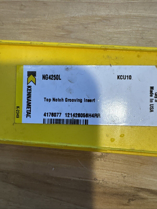 5 pcs KENNAMETAL NG4250L KCU10 CARBIDE GROOVING INSERTS