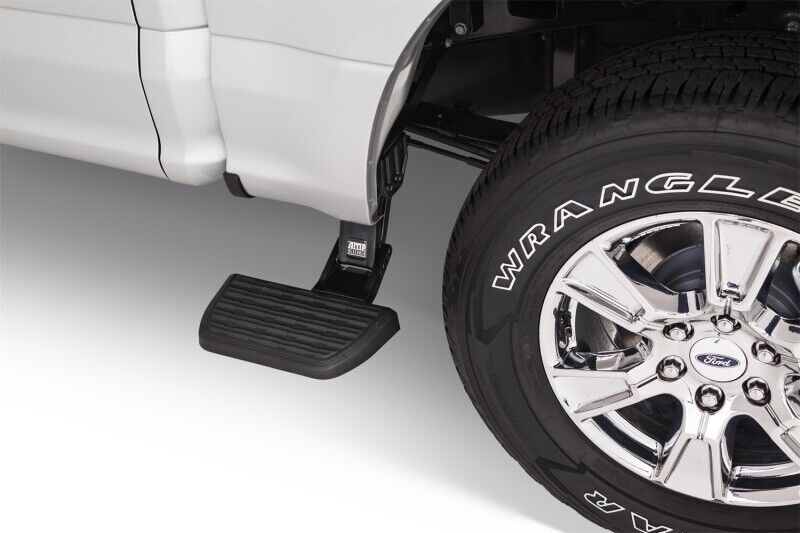 AMP 75312-01A BedStep Black Retractable Flip Down Bumper Step for 15-20 F150