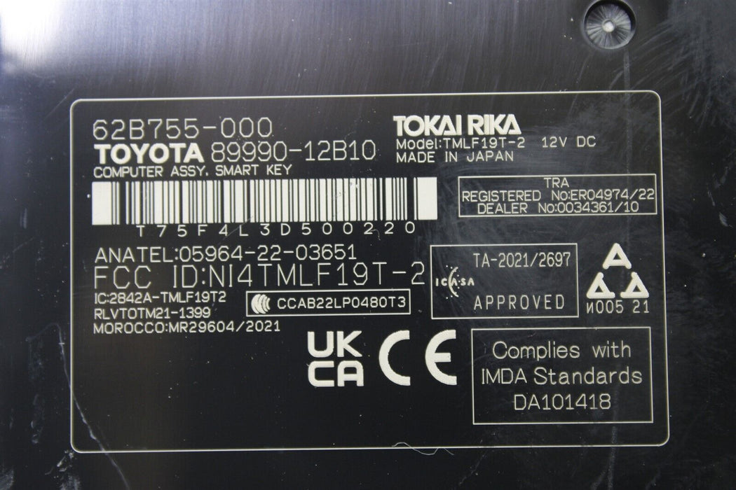 2024 Toyota GR Corolla Multiplex Module Smart key 89990-12B10 23-25