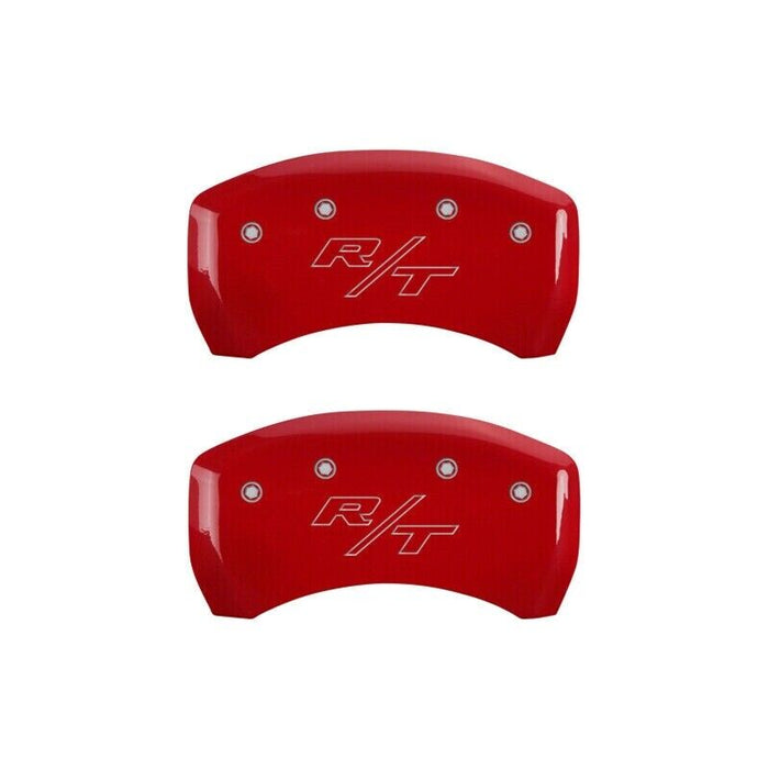 MGP Front/Rear Caliper Covers-Red For Challenger/Charger; 12162SRTRRD