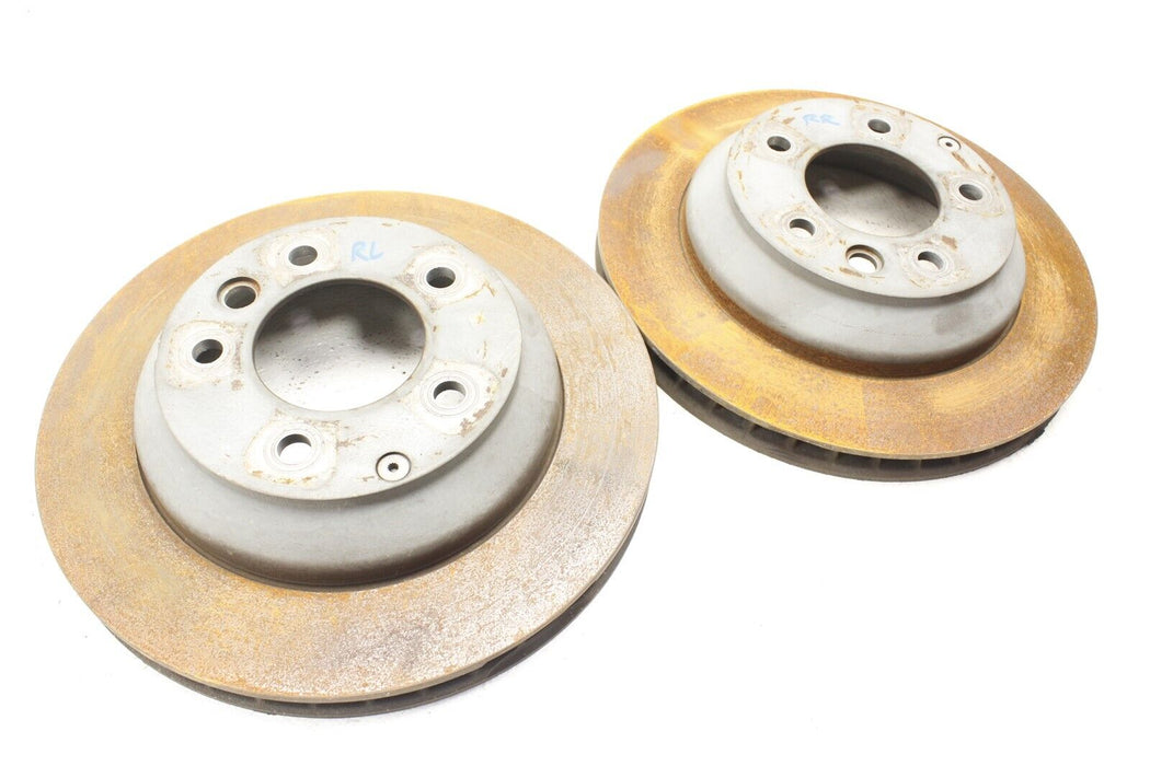 2014 Porsche Cayenne Rear Brake Rotor Disc Set 11-18