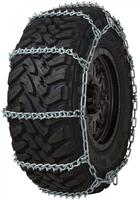 Quality Chain 3831 Wide Base Non-Cam 7mm V-Bar Link Tire Chains Snow SUV Truck